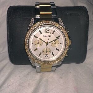 Express Two-Tone Gold and Silver Watch